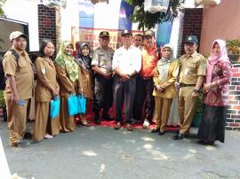 STAND PAMERAN DESA SEMANU DIKUNJUNGI FORKOMPIMCAM SEMANU