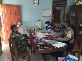 RAPAT KOORDINASI SATGAS COVID BERSAMA BHABINKAMTIBMAS DAN BABINSA SEMANU