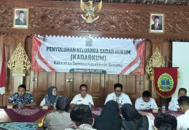 PENYULUHAN KADARKUM DAN PERESMIAN POSBAKUM KALURAHAN SEMANU