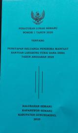 PERLUR NOMOR 1 TAHUN 2025 PENETAPAN KPM BLT DANA DESA TA. 2025