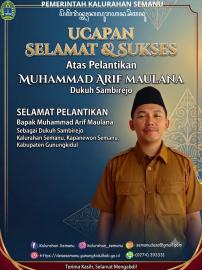 PELANTIKAN PAMONG KALURAHAN SEMANU (DUKUH SAMBIREJO)